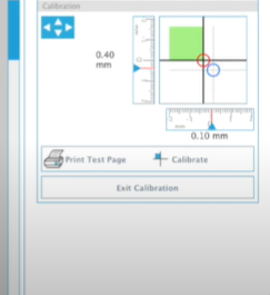 at final you can exit the silhouette cameo 3 calibration 